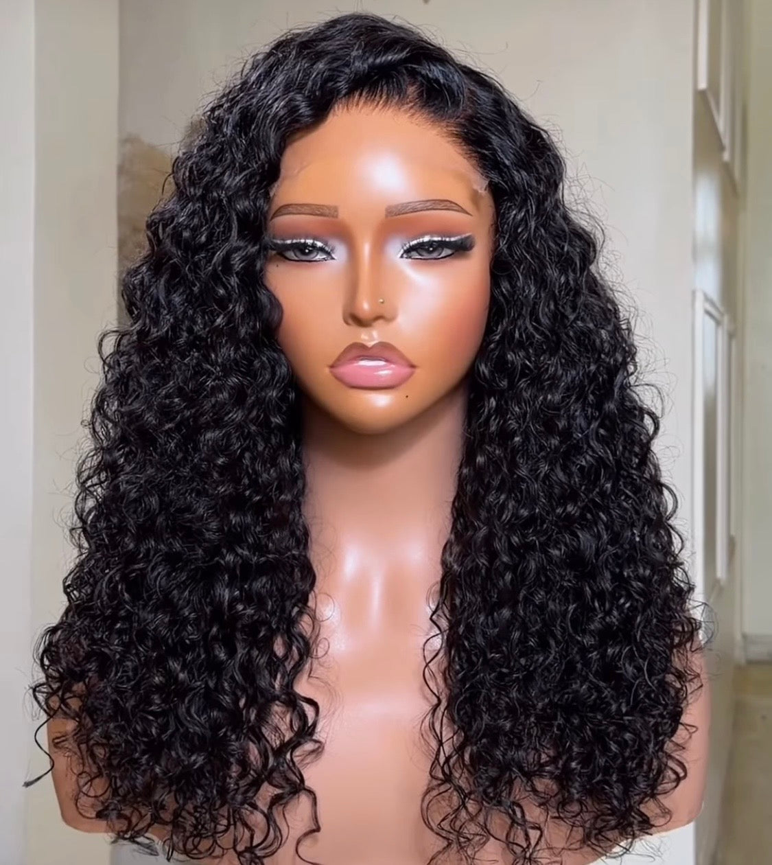 High-Quality 20 Inch RAW SDD Jerry Curly Wig – 6×6 Closure, 100% Human Hair