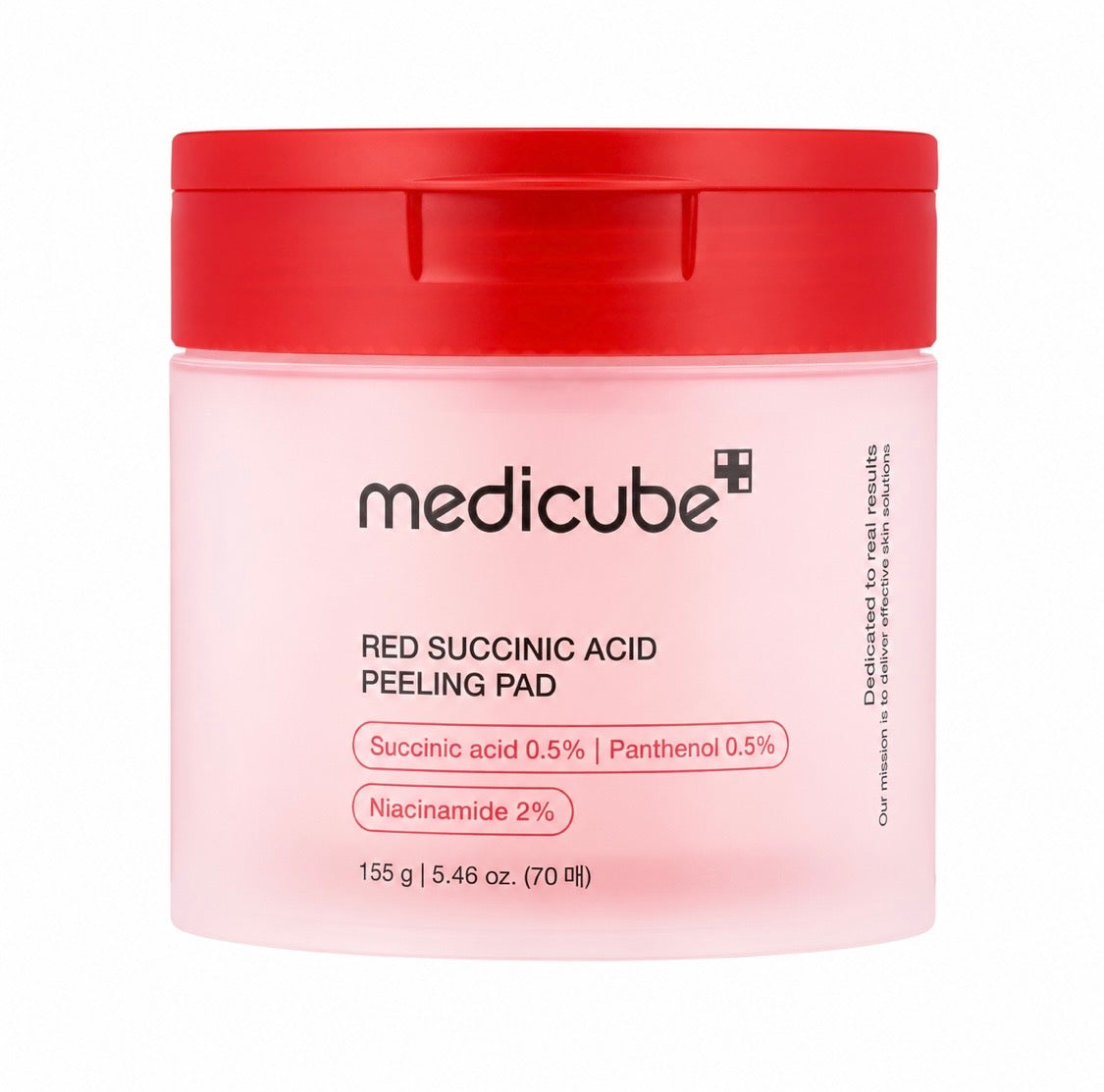 Medicube® Red Succinic Acid Peeling Pad – Succinic Acid 0.5% + Panthenol 0.5%