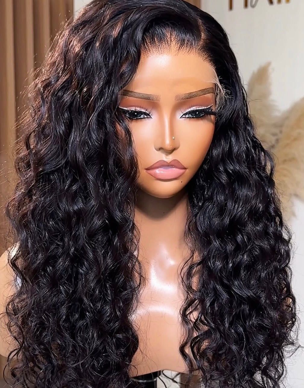 High-Quality 20 Inch RAW SDD Water Wave Wig – 6×6 Closure, 100% Human Hair glueless wig