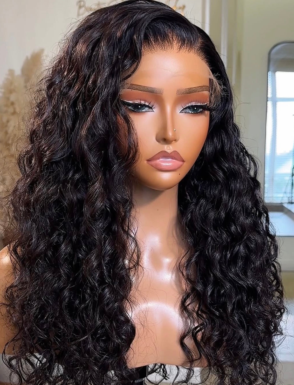 High-Quality 20 Inch RAW SDD Water Wave Wig – 6×6 Closure, 100% Human Hair glueless wig
