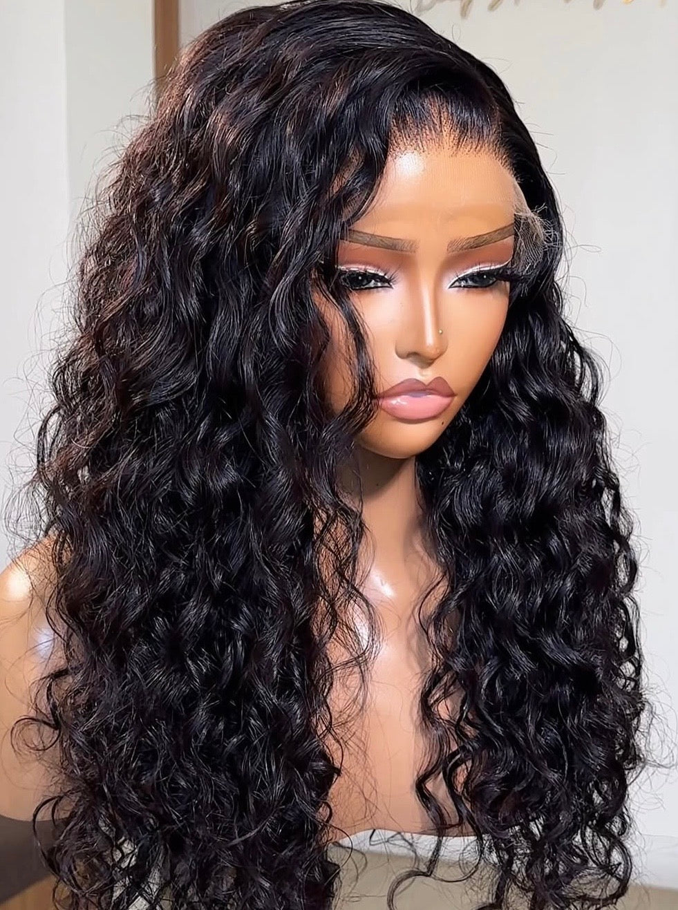 High-Quality 20 Inch RAW SDD Water Wave Wig – 6×6 Closure, 100% Human Hair glueless wig